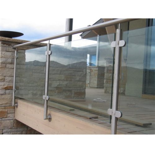 Exterior Stainless Glass Railing With Clips